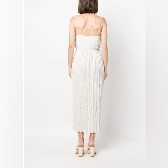 Ulla Johnson Ruched Tie Strap Maxi Dress Size 0 EUC - Picture 3 of 8